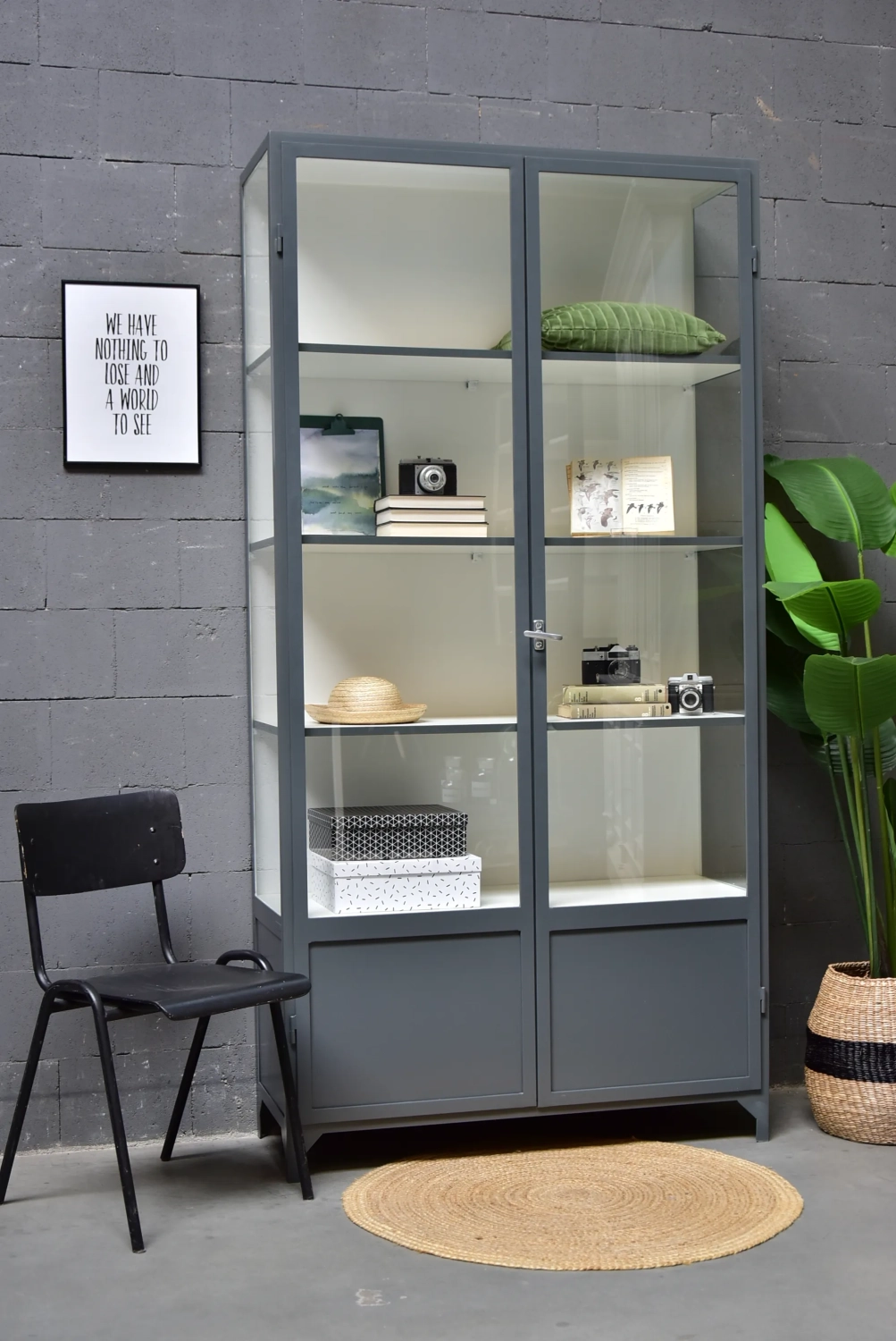 Apothekerskast Vitrine 2-7043