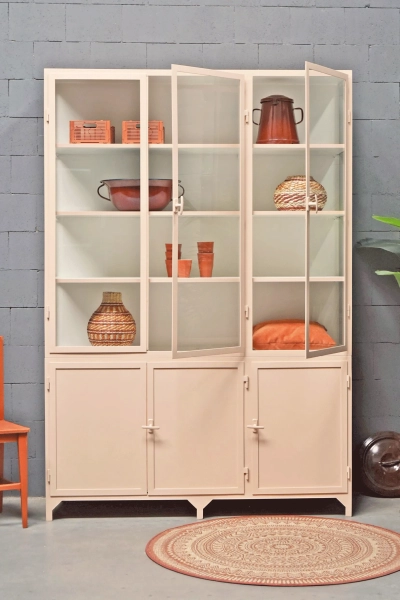 Apothekerskast Demi 3-Powder Peach