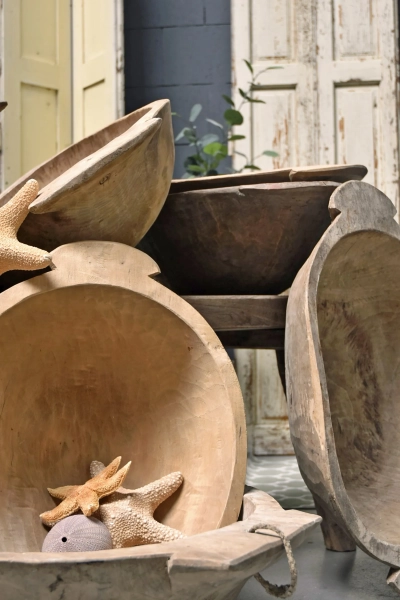 Houten trog L