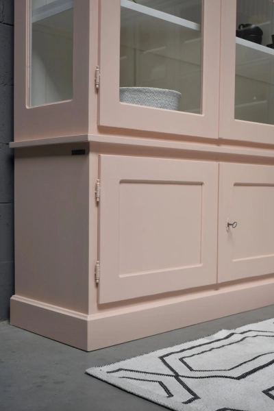 Vitrinekast Monaco 3-Powder Peach