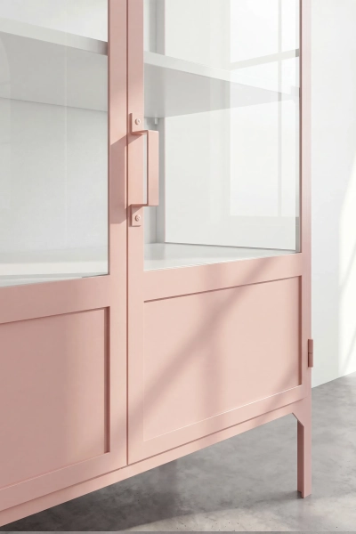 Apothekerskast Vitrine 2-Powder Peach
