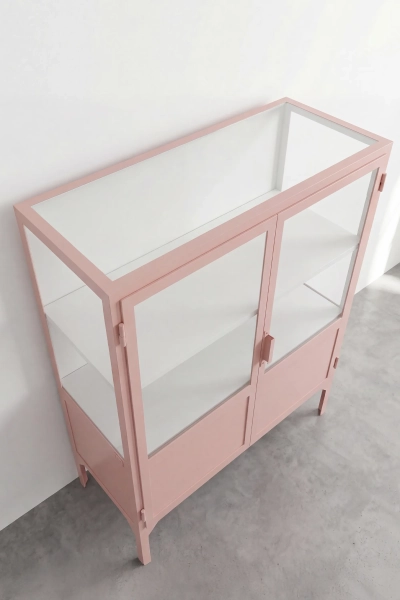 Apothekerskast Vitrine 2-Powder Peach