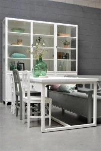 Stalen Eettafel Wit