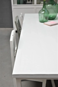 Stalen Eettafel Wit