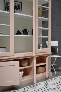 Vitrinekast Monaco 3-Powder Peach